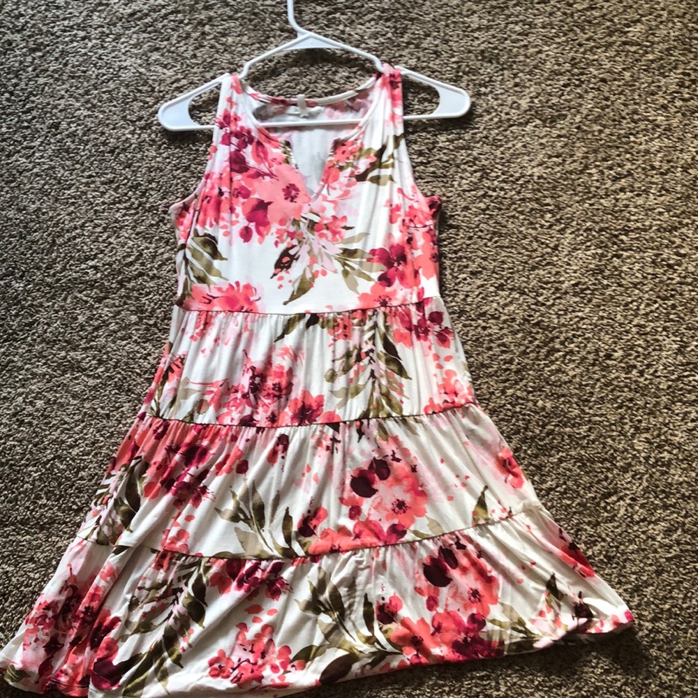 Pink flower dress